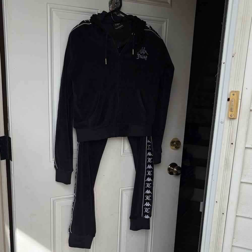 Kappa Black Hoodie and Joggers Set